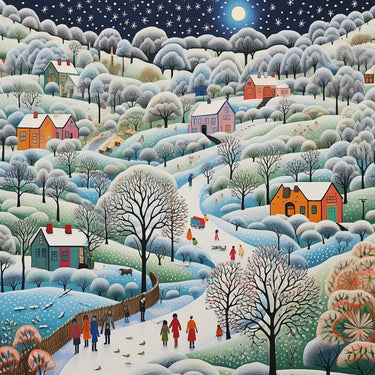 Winter Night Canvas